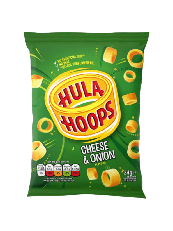 HULA HOOPS CHEESE & ONION FLAVOUR