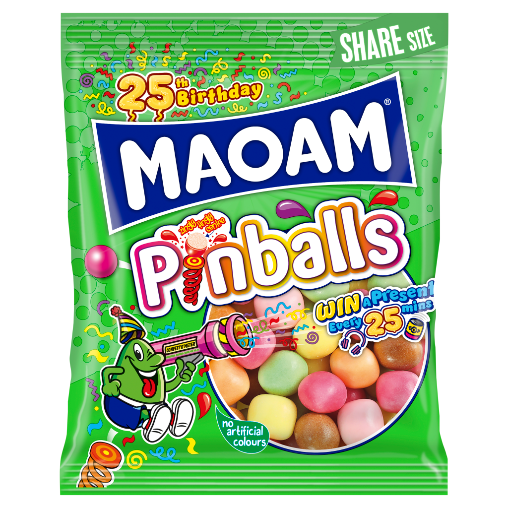 MAOAM PINBALLS FRUIT & COLA FLAVOUR BAG