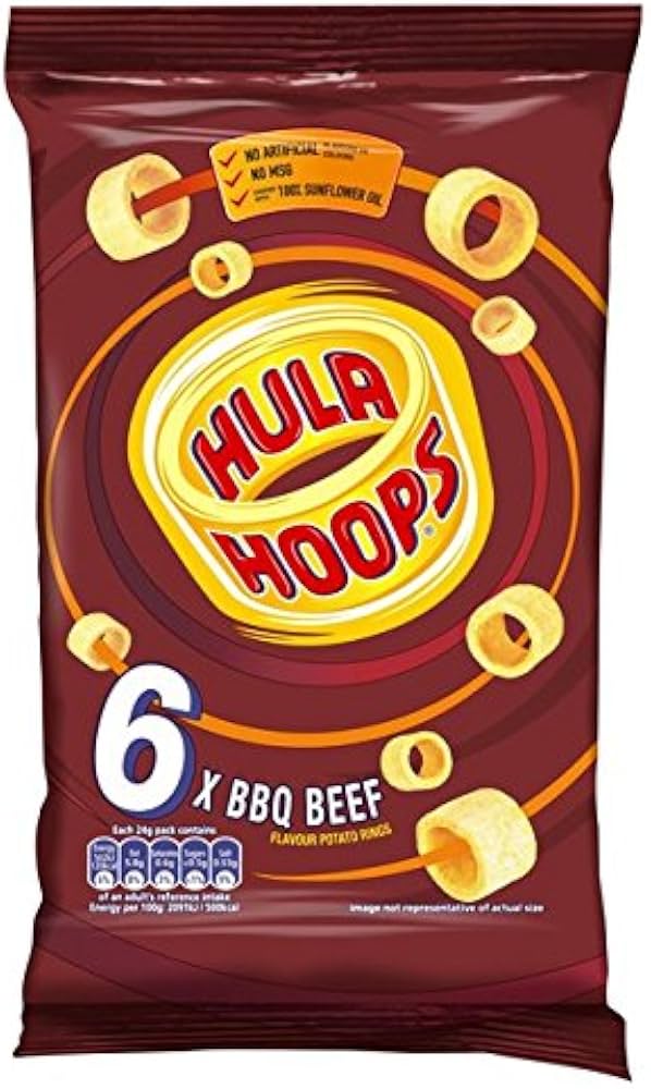 HULA HOOPS BBQ FLAVOUR 6PK