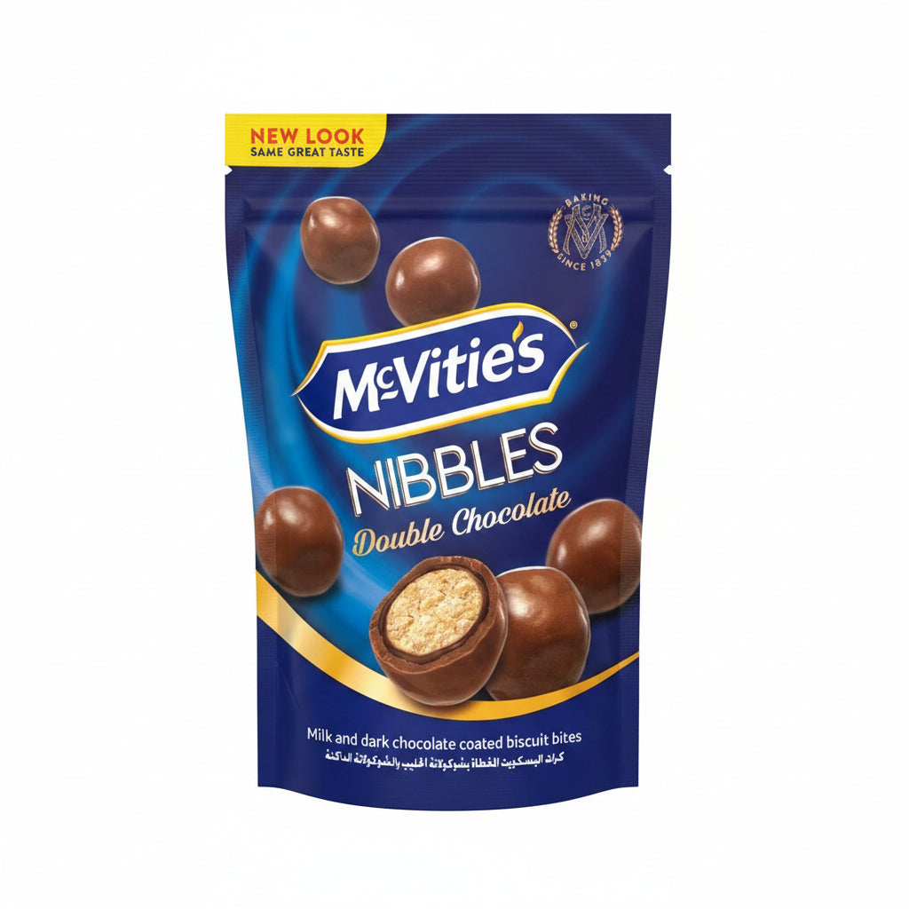 MCVITIES DIGESTIVE DOUBLE CHOC NIBBLES