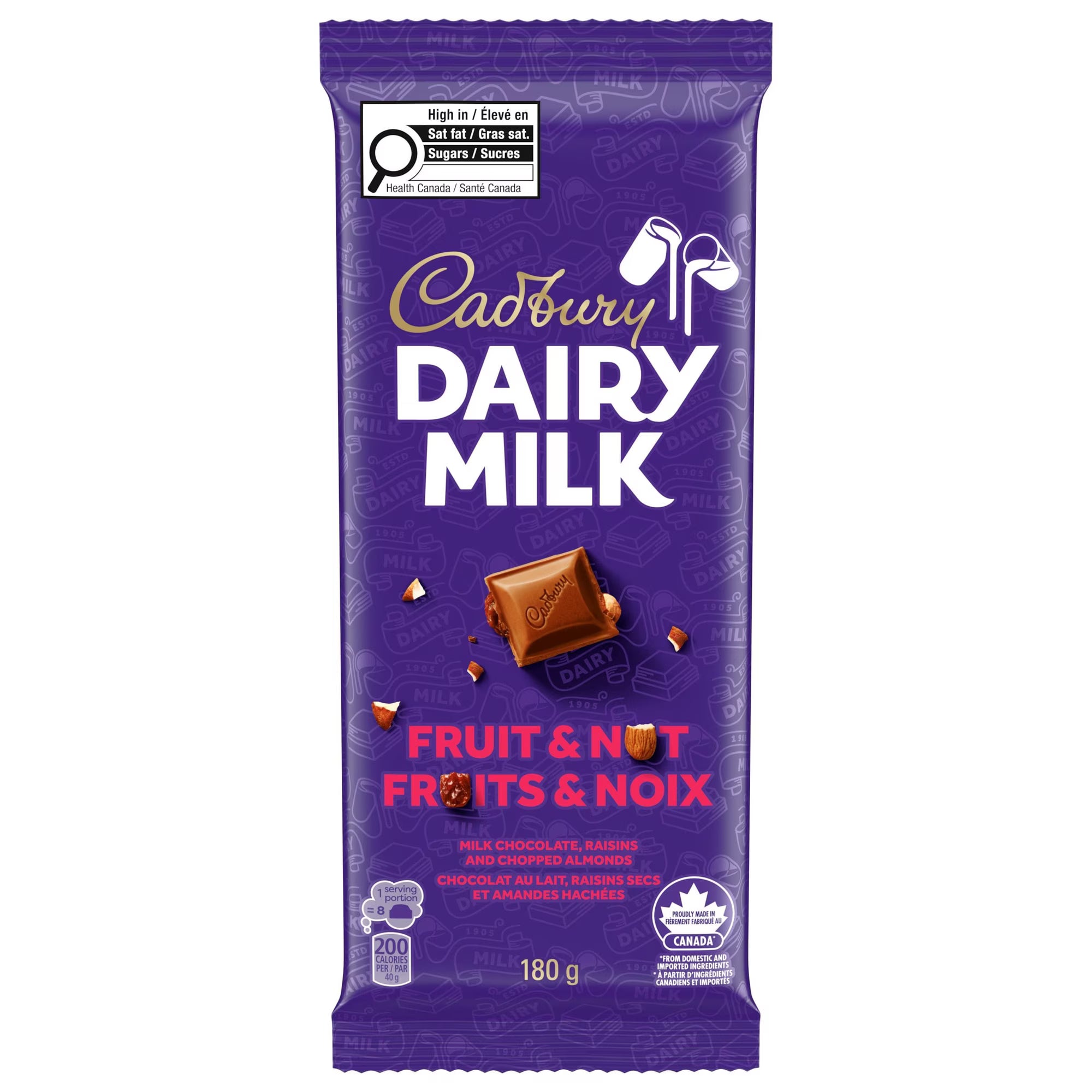 CADBURY DAIRY MILK FRUIT & NUT  BAR