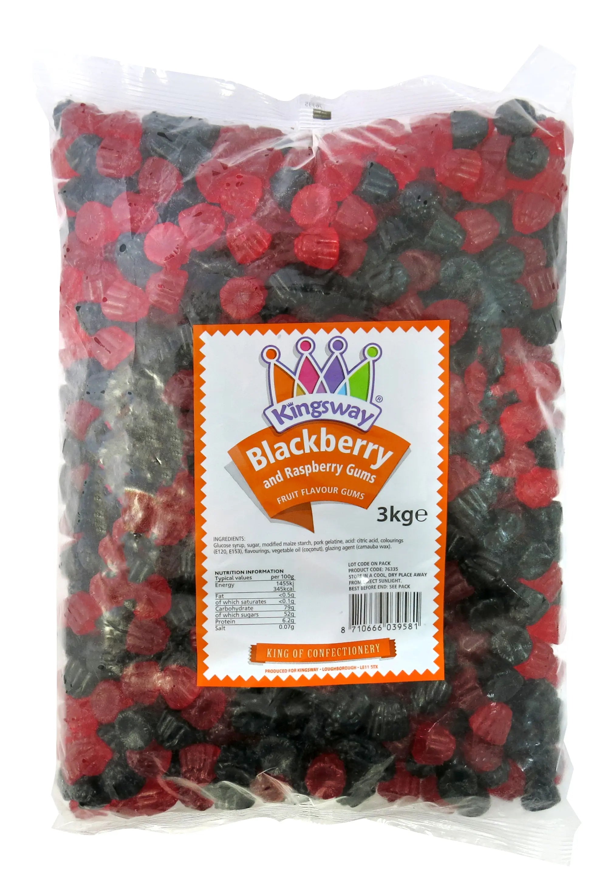 BULK KINGSWAY BLACKBERRY/RASPBERRY GUMS