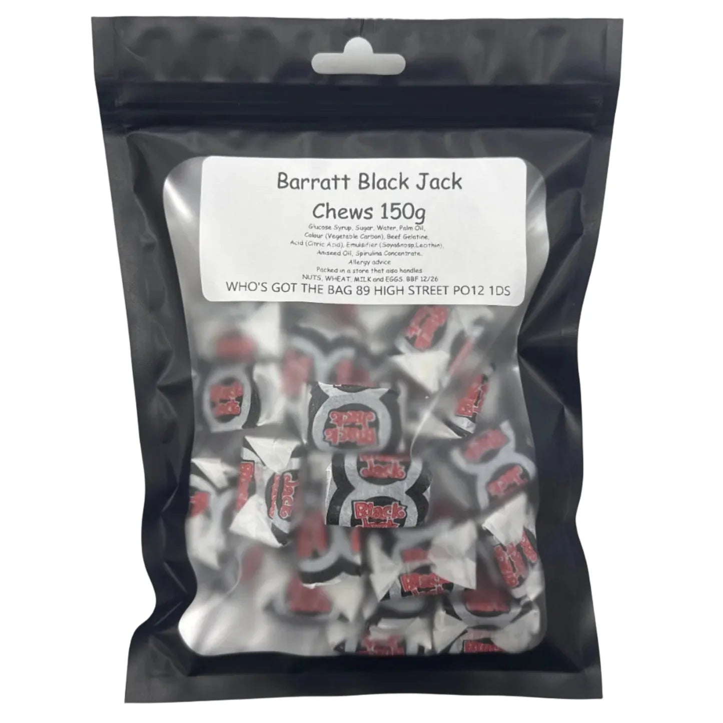 BARRATT BLACK JACK CHEWS BAG