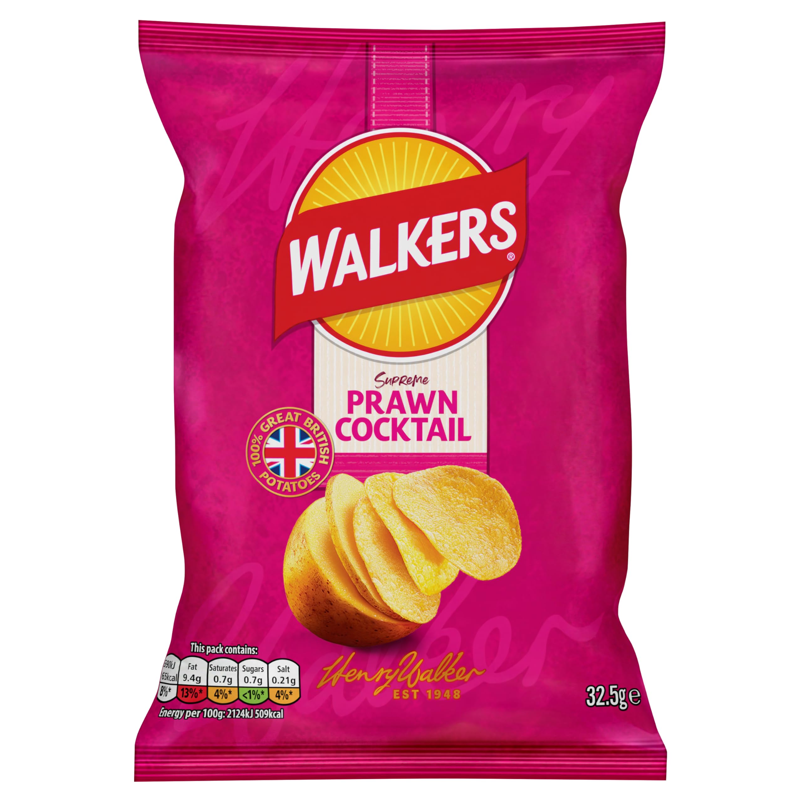 WALKERS PRAWN COCKTAIL CRISPS