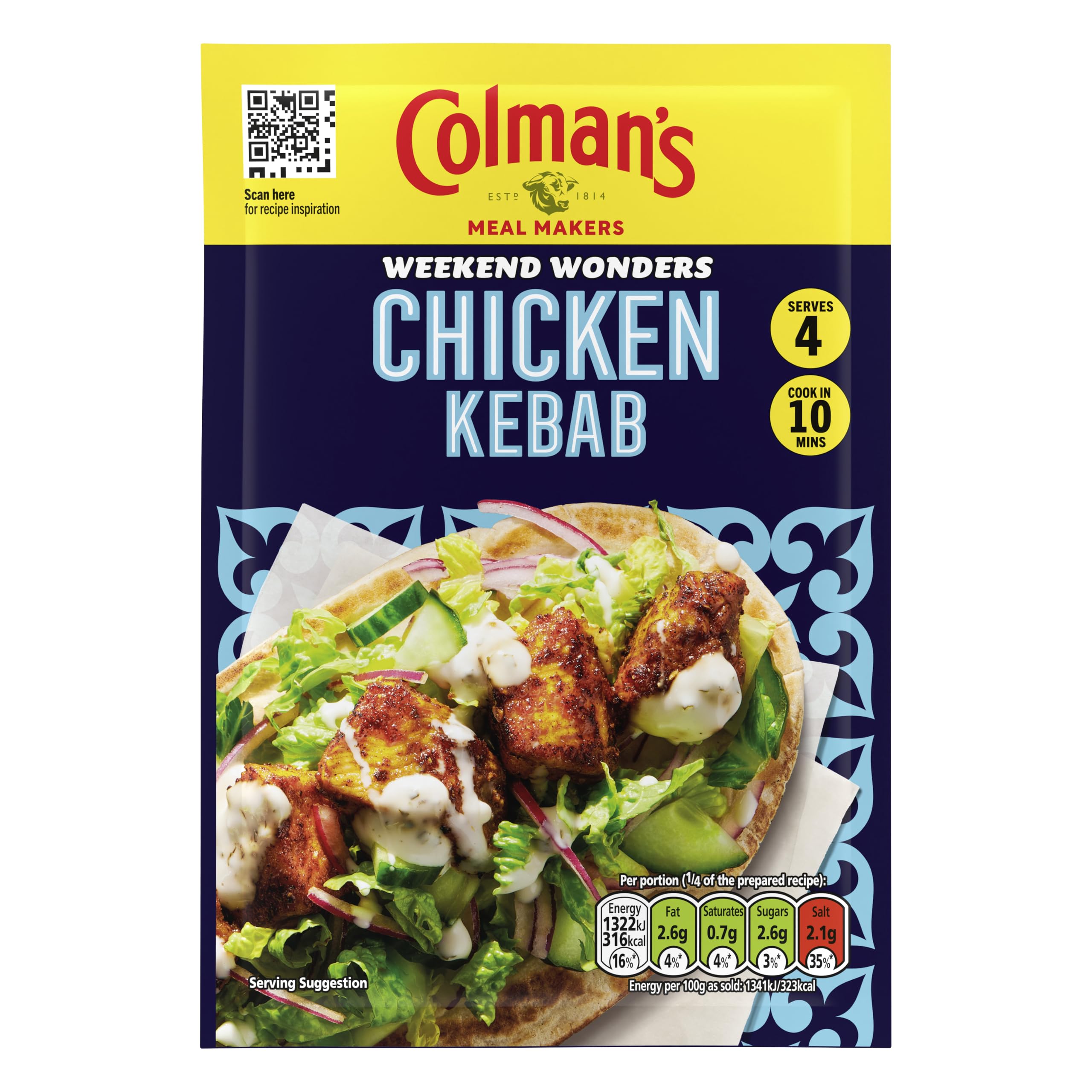 COLMANS CHICKEN KEBAB SAUCE MIX