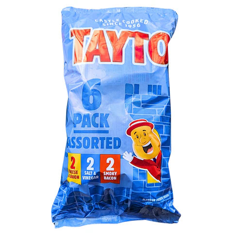 TAYTO ASSORTED CRISPS 6PK