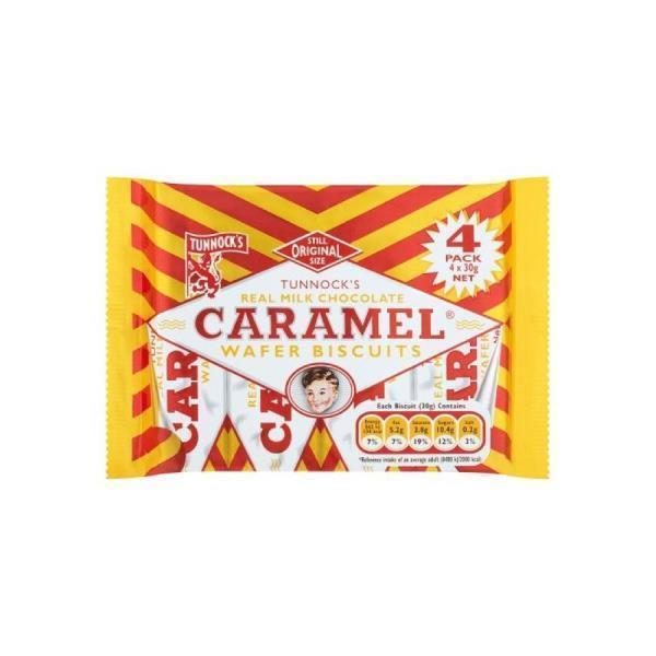 TUNNOCKS CARAMEL WAFER 4PK