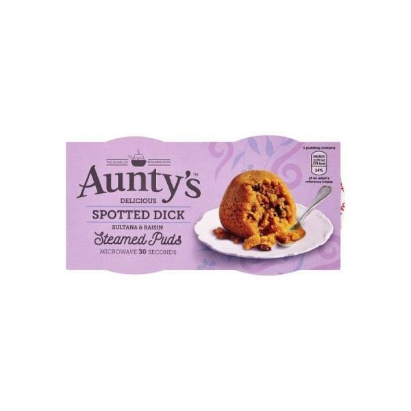 AUNTYS SPOTTED DICK STEAMED PUDDING