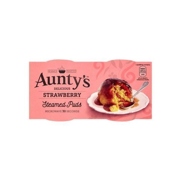 AUNTYS STRAWBERRY STEAMED PUDDING