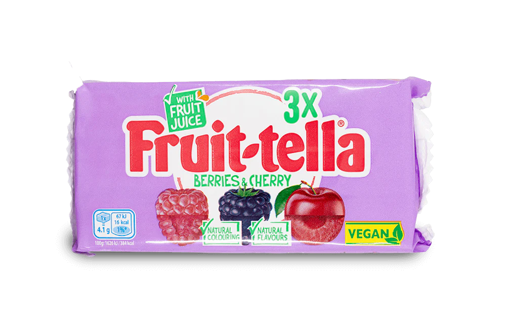 FRUIT-TELLA BERRIES & CHERRY 3PK