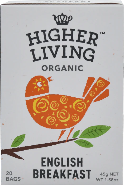 HL ORGANIC ENGLISH BREAKFAST 20 TEA BAGS