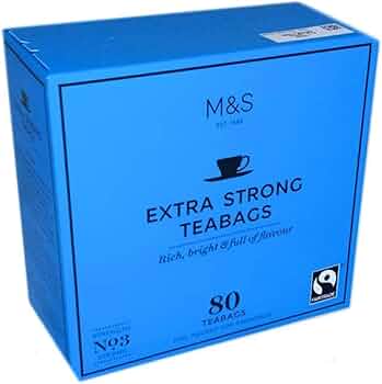 MARKS & SPENCER EXTRA STRONG 80 TEA BAGS