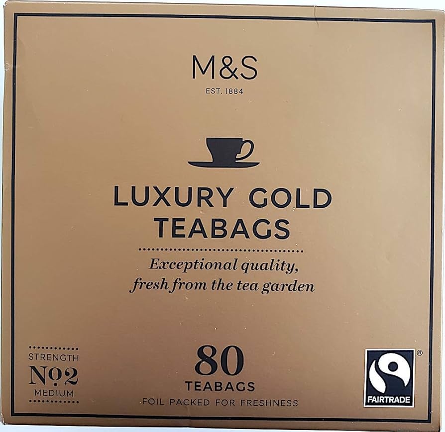 MARKS & SPENCER LUXURY GOLD 80 TEA BAGS