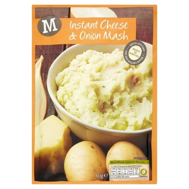 MORRISONS CHEESE & ONION INSTANT MASH