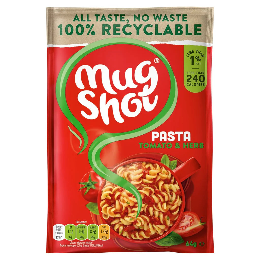 MUG SHOT SNACK TOMATO & HERB PASTA