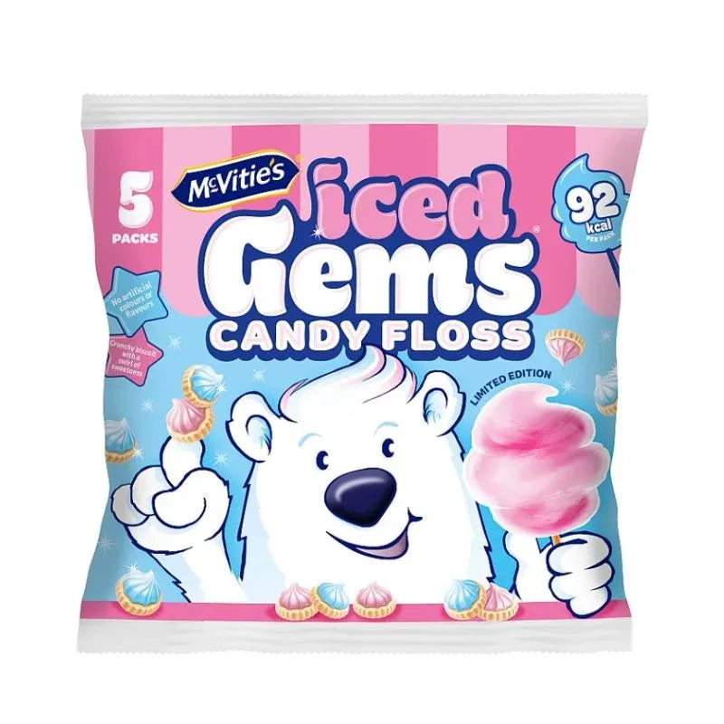 MCVITIES ICED GEMS CANDY FLOSS FLAVOUR