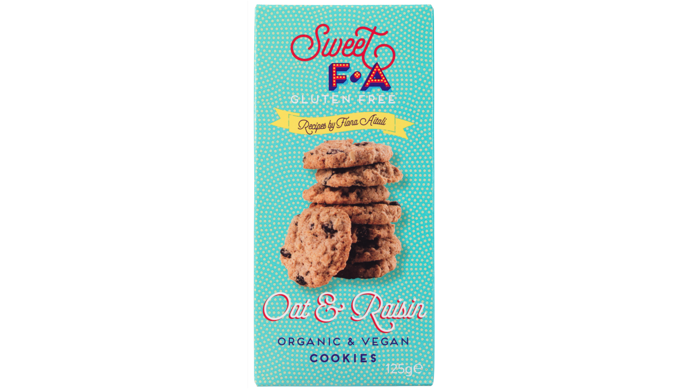 SWEET F A OAT AND RAISIN COOKIES