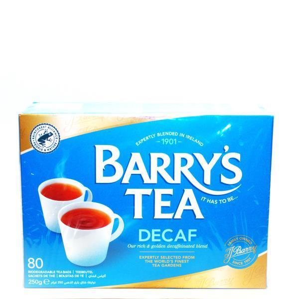 BARRYS DECAFFEINATED 80 TEA BAGS