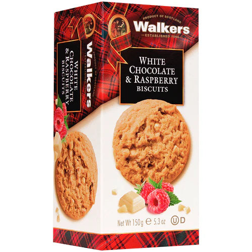 WALKERS WHITE CHOCOLATE/RASP BISCUIT