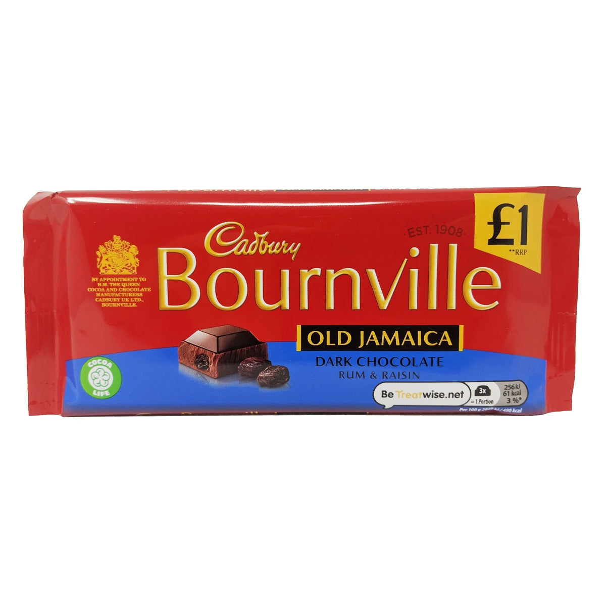 CADBURY BOURNVILLE OLD JAMAICA BAR