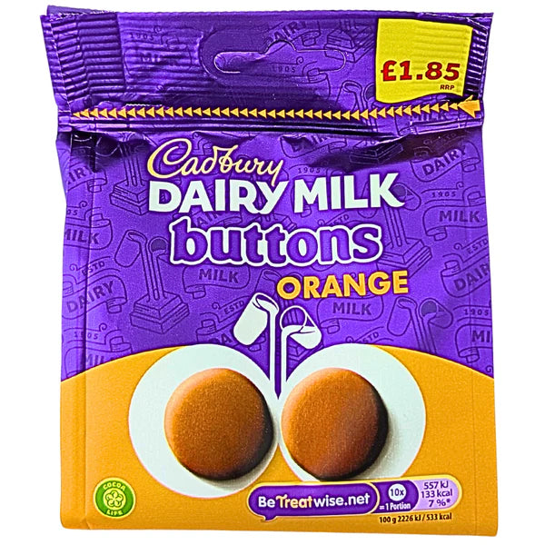 CADBURY DAIRY MILK ORANGE BUTTONS