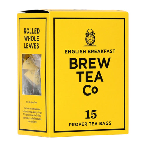 BREW TEA CO ENGLISH BREAKFAST TEA BAGS
