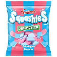 SWIZZELS SQUASHIES DRUMSTICK BUBBLEGUM