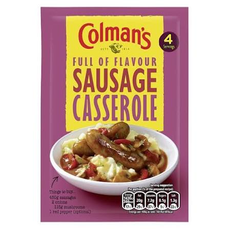 COLMANS SAUSAGE CASSEROLE SAUCE MIX PK