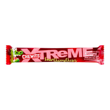 CHEWITS XTREME SOUR CHERRY CHEWS STICK