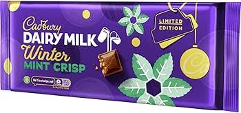 CADBURY DAIRY MILK WINTER MINT CRISP BAR