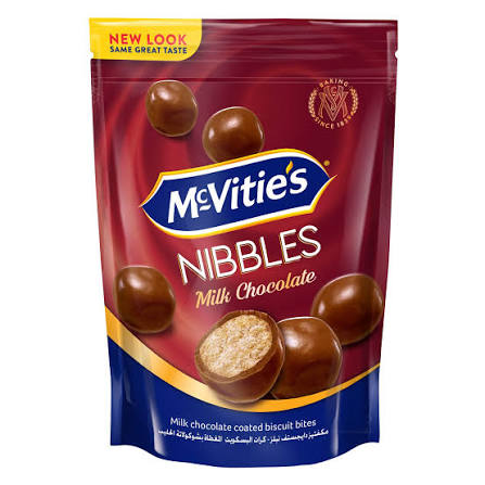 MCVITIES DIGESTIVE MILK CHOC NIBBLES