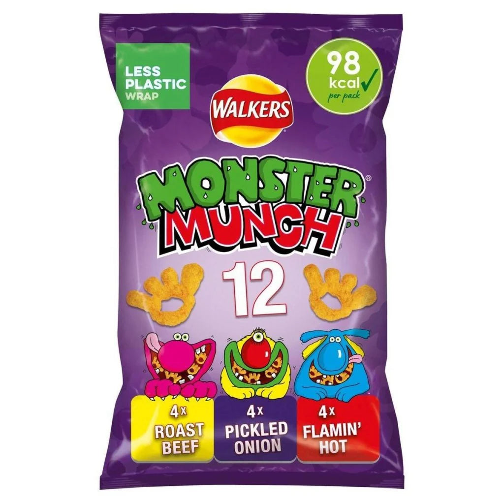 WALKERS MONSTER MUNCH VARIETY12PK
