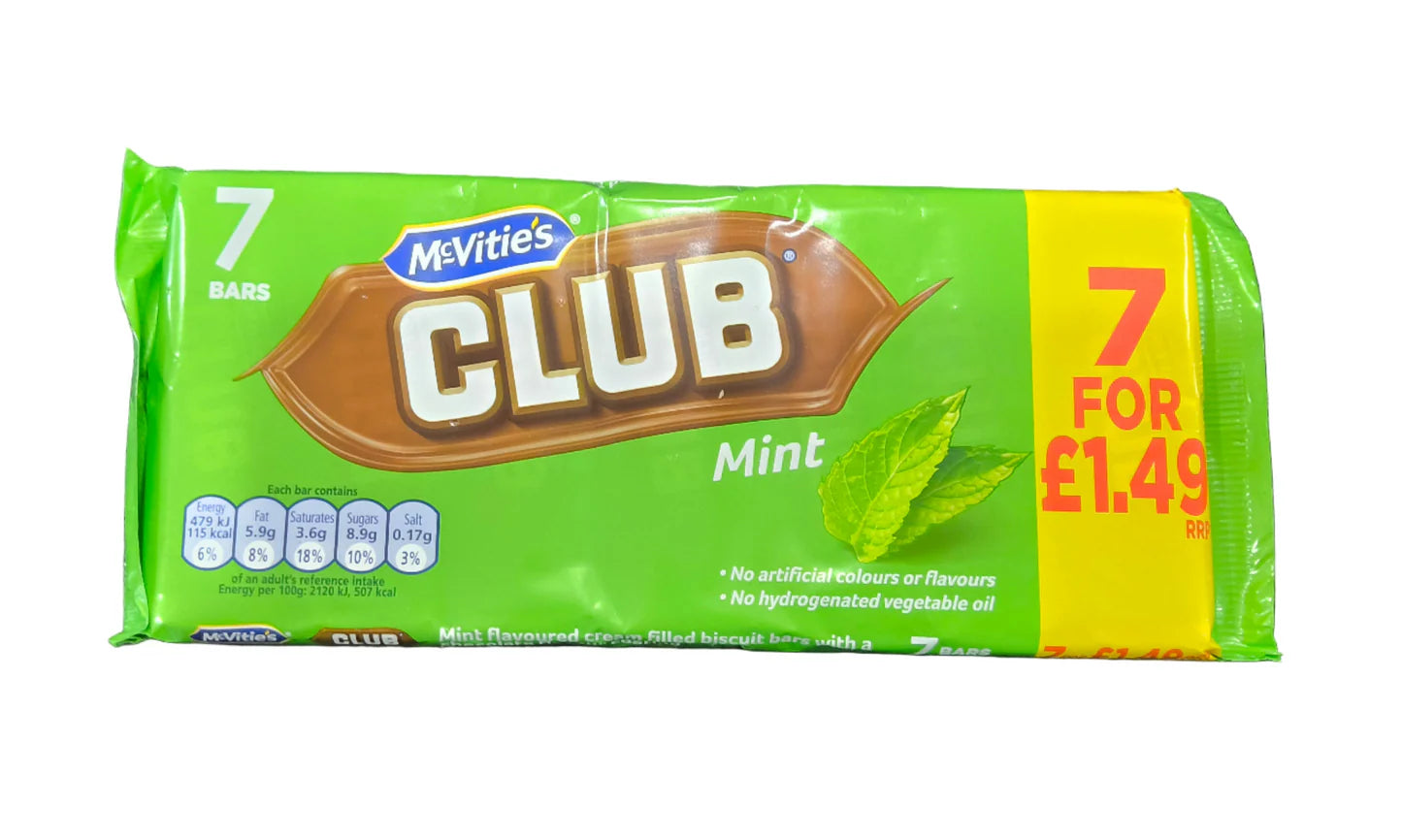 MCVITIES CLUB MINT 7PK