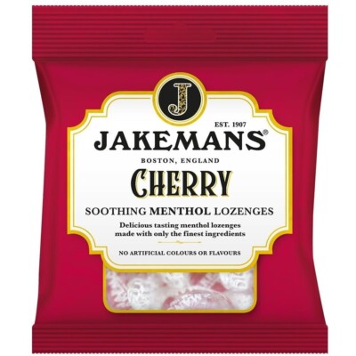 JAKEMANS CHERRY MENTHOL LOZENGES