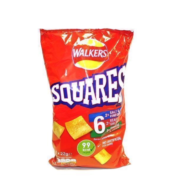 WALKERS SQUARES VARIETY 6PK