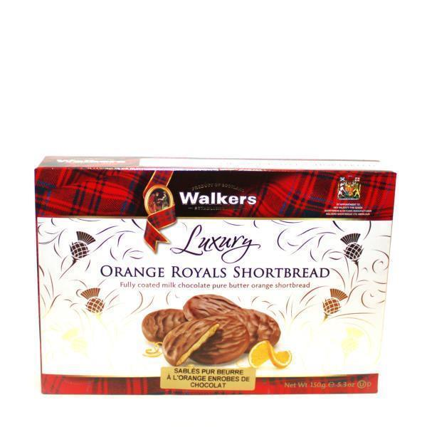 WALKERS LUXURY ORANGE ROYALS SHORTBREAD