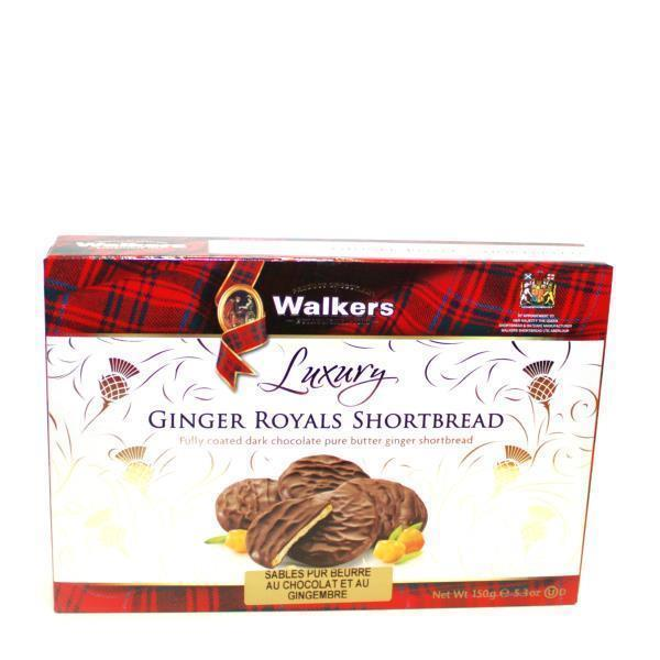 WALKERS LUXURY GINGER ROYALS SHORTBREAD