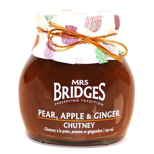 MRS BRIDGES PEAR,APPLE & GINGER CHUTNEY